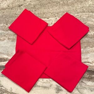 Vibrant Red Fabric napkins